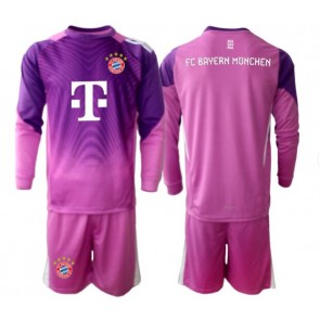 Bayern Munich Målvakt Tredje Kläder Barn 2025-26 Långärmad (+ Korta byxor)